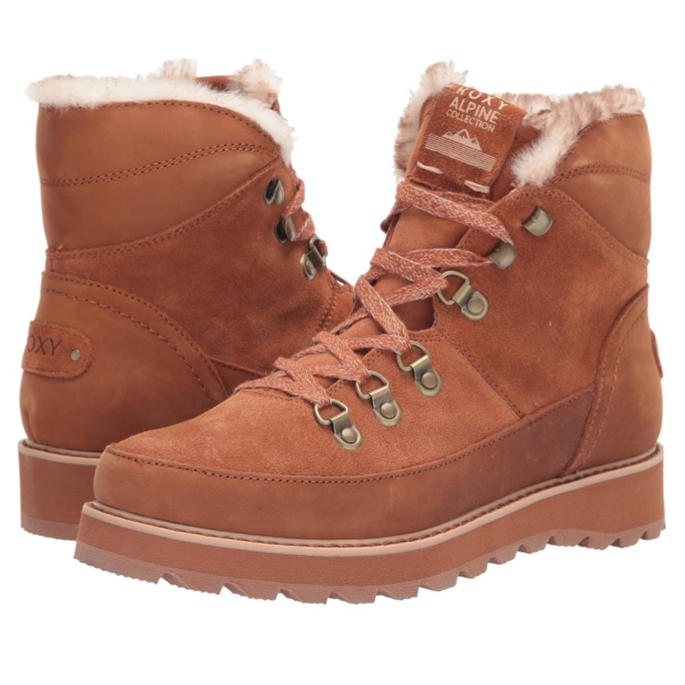 NEW! Roxy Women's Sadie Lace-up Boots - Chestnut Brown - Size 7